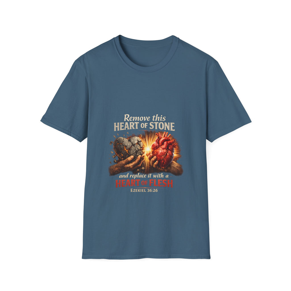 Ezekiel 36:26: Heart of Flesh | Christian T-Shirt