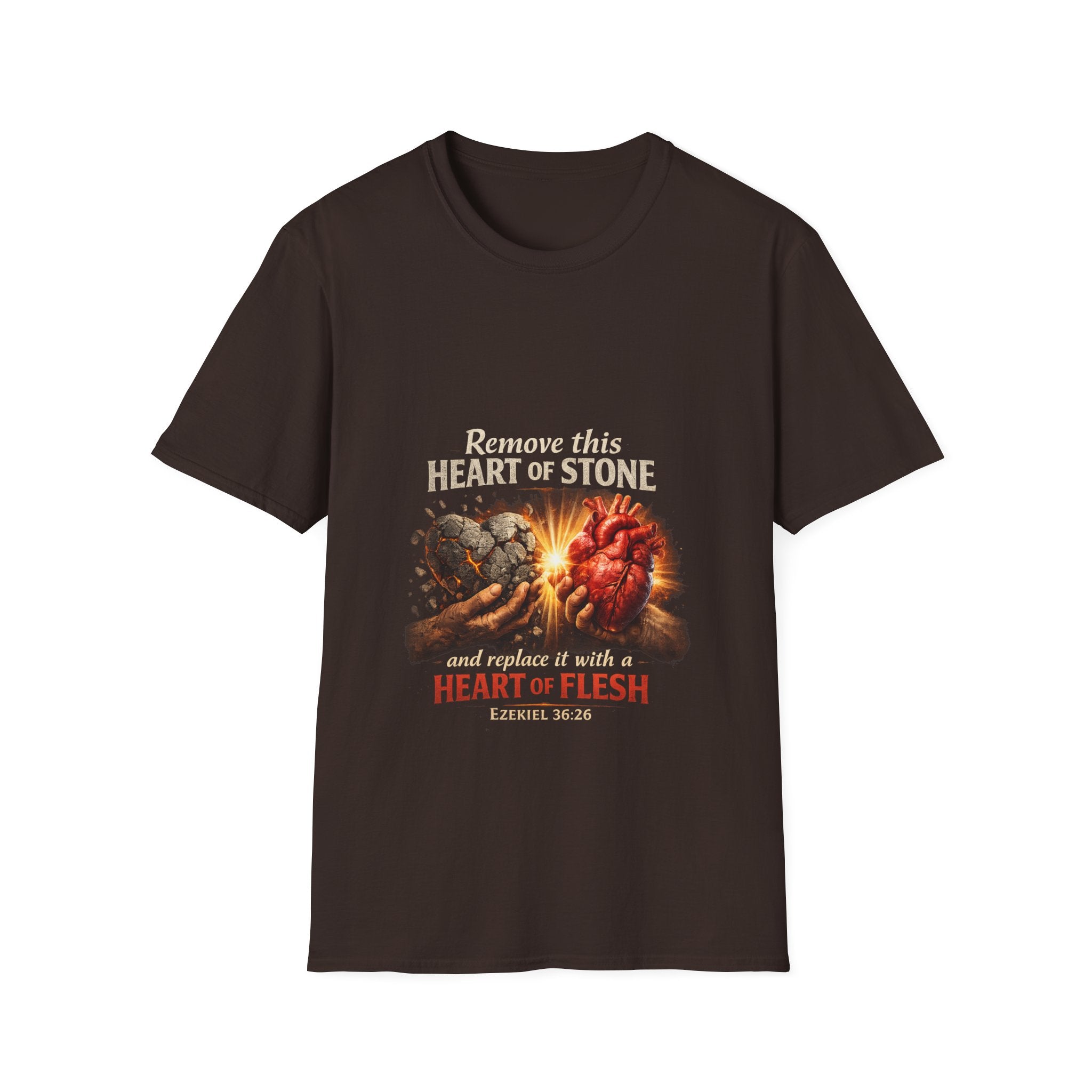 Ezekiel 36:26: Heart of Flesh | Christian T-Shirt